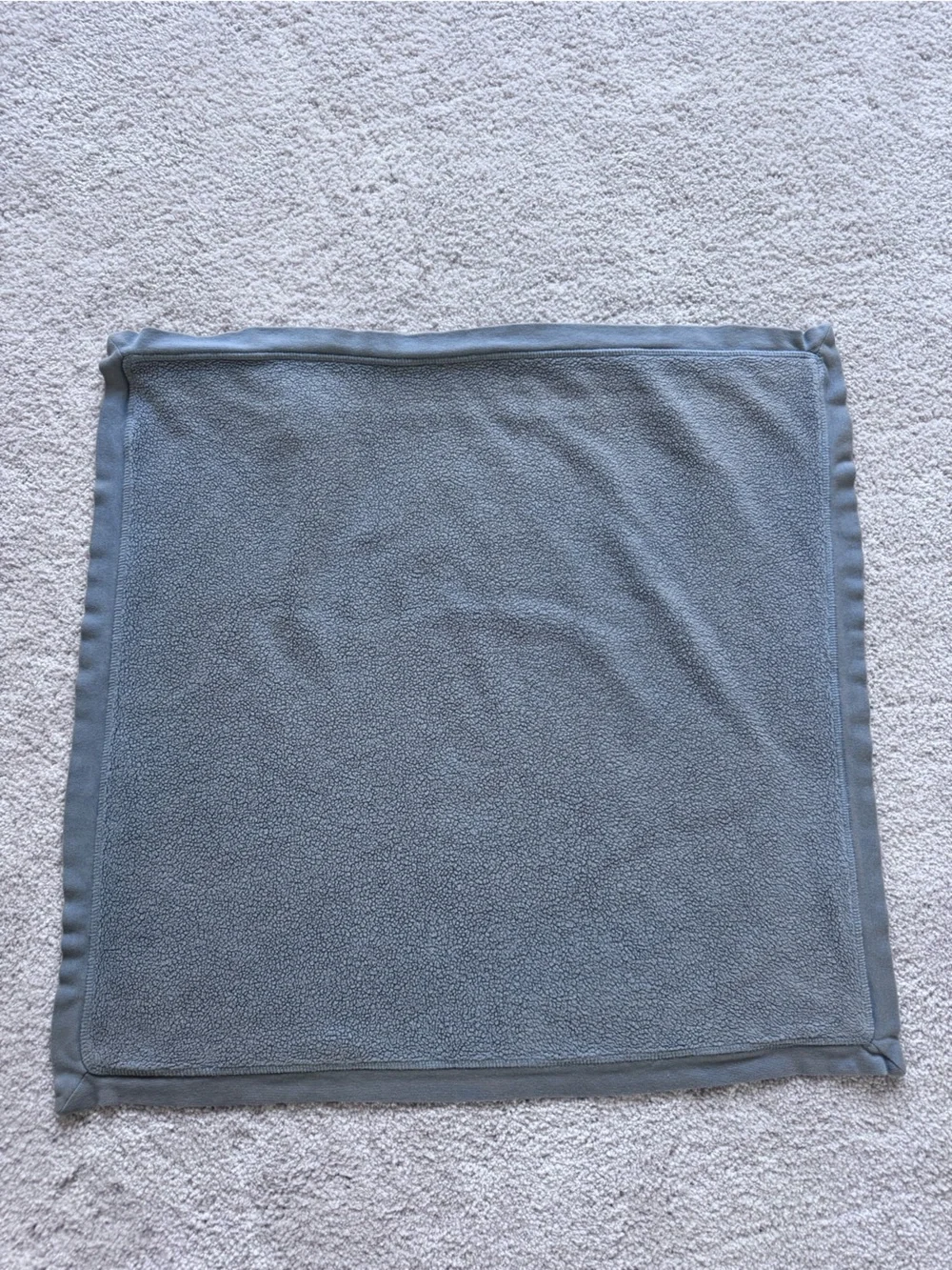 Pottery Barn Cozy Fleece Pillow Cover - Blue